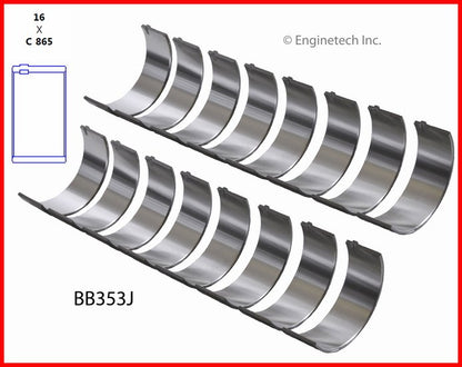 Rod Bearing Set – 0.002" Oversized OD for GM, Chevrolet 5.3L LS-Series Vortec (1999–2013) – 325 OHV V8 16V | 3.780" Bore